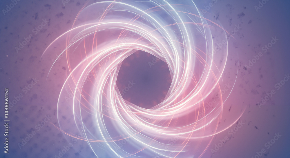 Colorful Light Swirl Abstract Design with Soft Gradient Background
