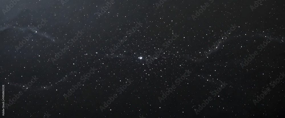 Fototapeta premium Minimalist Deep Space Scene with Countless Twinkling Stars