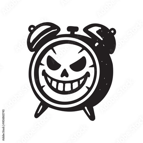 Evil Grinning Alarm Clock