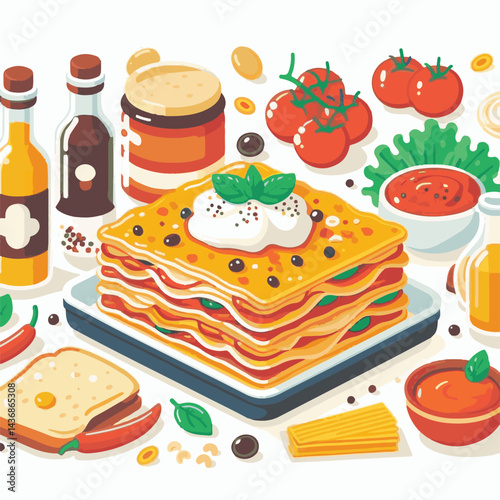 dinner, food, cuisine, lasagna, delicious, italian, traditional, meat, pasta, fresh, dish, restaurant, cheese, meal, homemade, beef, classic, sauce, basil, tomato, baked, lunch, plate, cooking, tasty,
