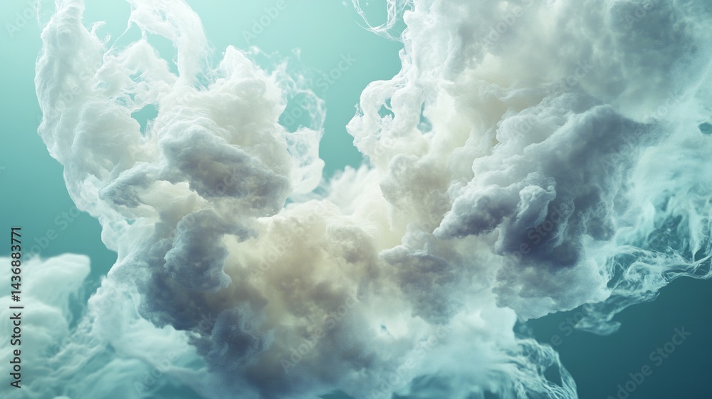 Creative Abstract Cloud Structure Blending Science and Art Floating Over Original Background Creative Abstract Cloud Structure Blending Science and Art Floating Over Original Background