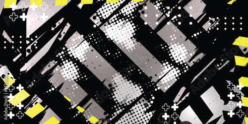 Dark gray striped racing abstract grunge background, vector