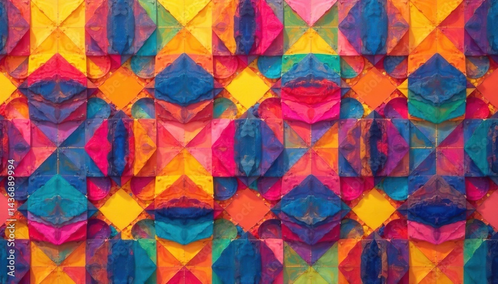 Fototapeta premium Abstract geometric stroller shapes repeating pattern, minimal, fabric