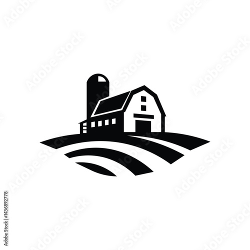 illustration of a house with a farming 