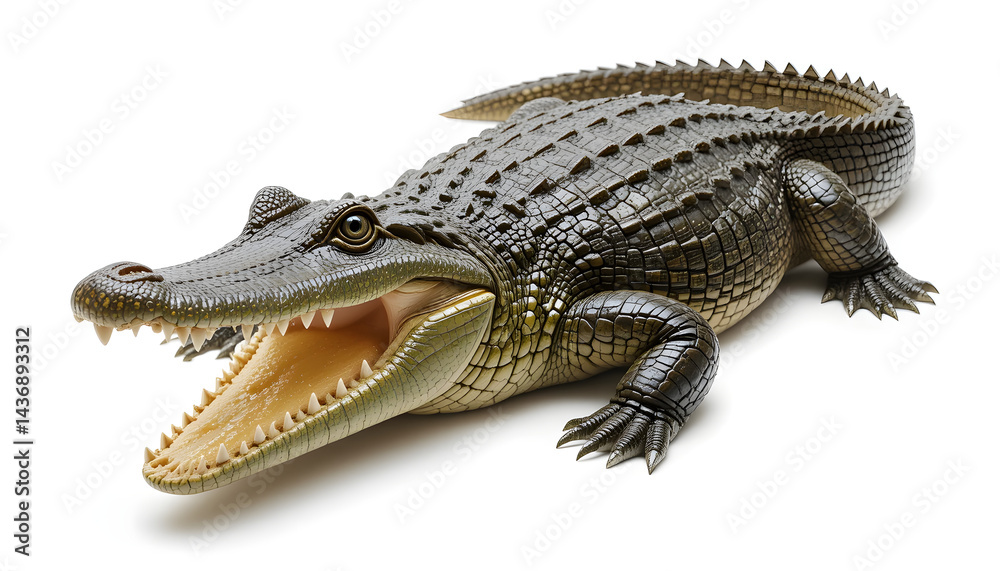 Obraz premium crocodile isolated on white