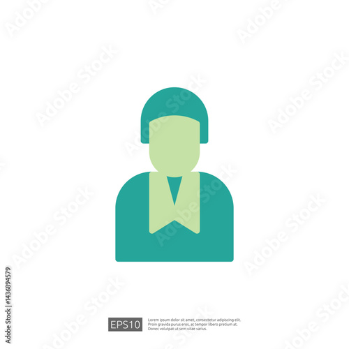 Icon of a Law Professional Representing Justice and Fairness in a Courtroom Setting with Modern Minimalist Design