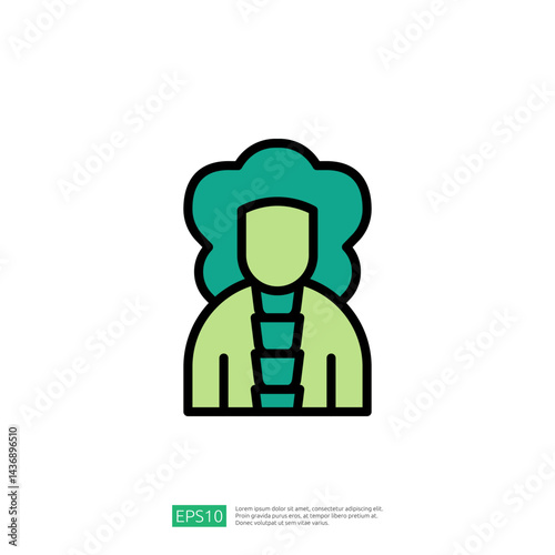 Icon Representing Law and Judgment Focusing on Legal Advocacy and Justice in a Courtroom Setting