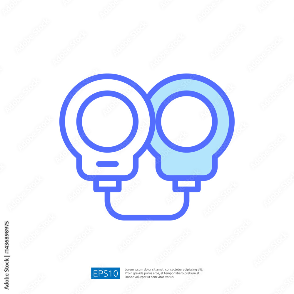Iconic Representation of Handcuffs Symbolizing Law and Judgement in Legal Context Iconic Representation of Handcuffs Symbolizing Law and Judgement in Legal Context