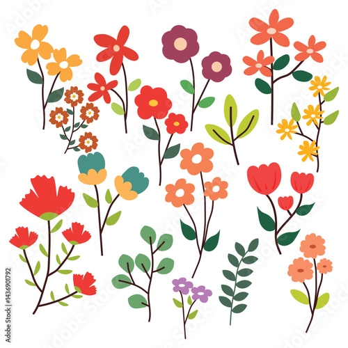 seamless pattern with flowers