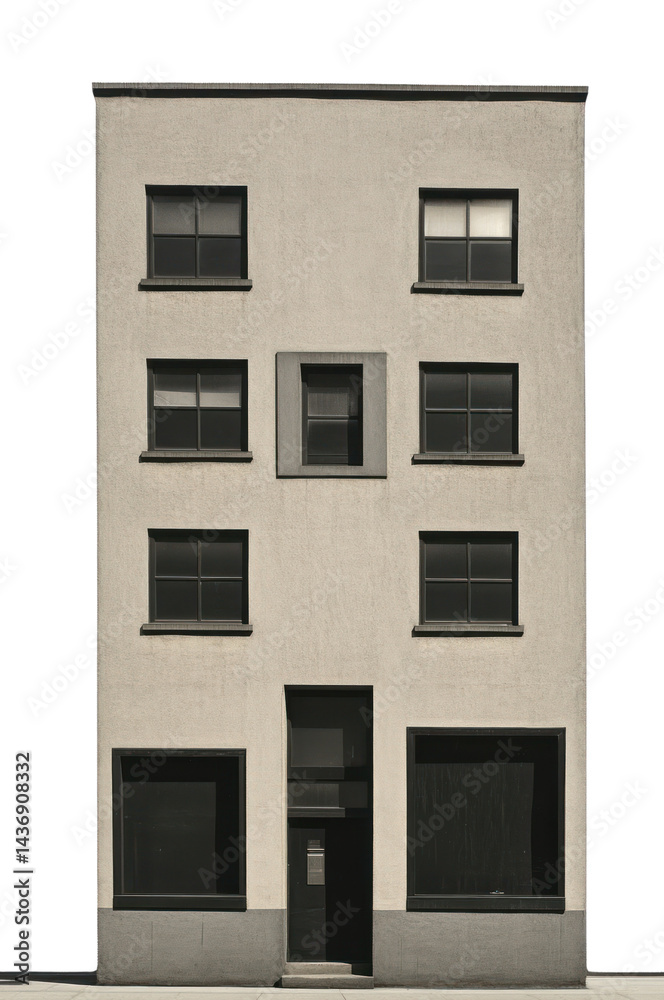 Fototapeta premium PNG Vintage building architecture urban city.
