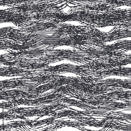Noisy dense texture with horizontal masses