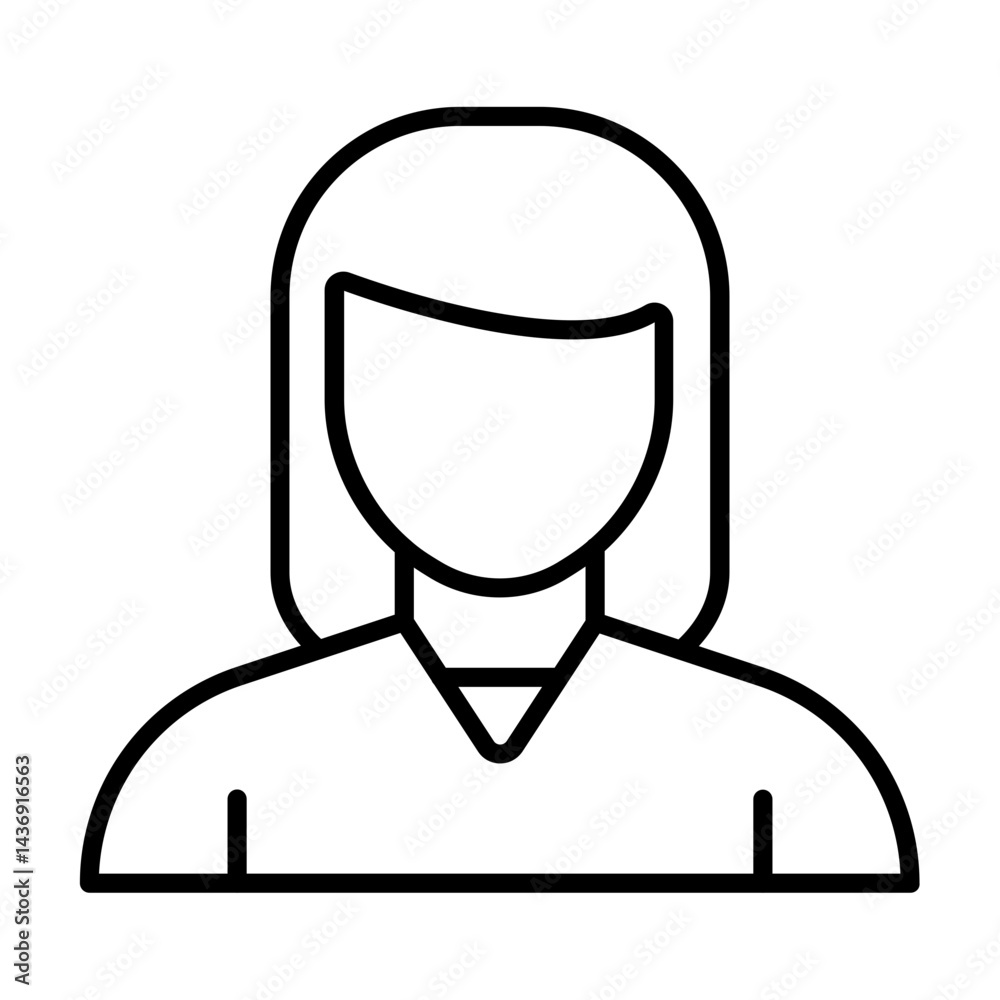 Obraz premium Girl Icon