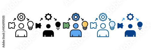 Ambiguous Icon Set Multiple Style Collection