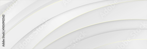 Abstract template diagonal white geometric background with gold stripes. Luxury background with modern 3D bronze style.