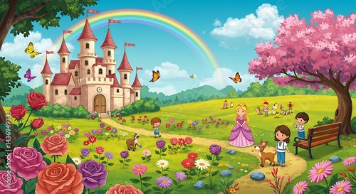 Rainbow's End Castle AI Generated