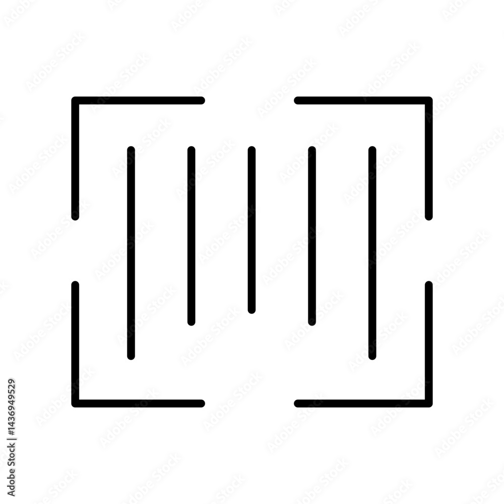 barcode glyph icon barcode glyph icon