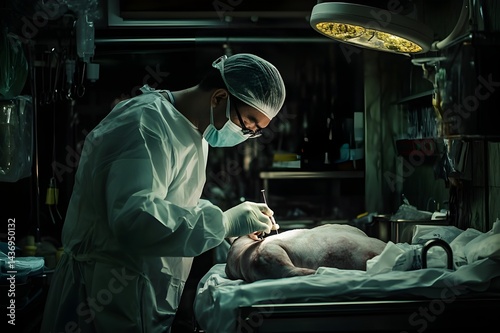The process is silent, orderly with every injection, every stitch, carried out by the embalmer with full concentration and empathy. Here, between the stiff body and the departed soul, humanity lives