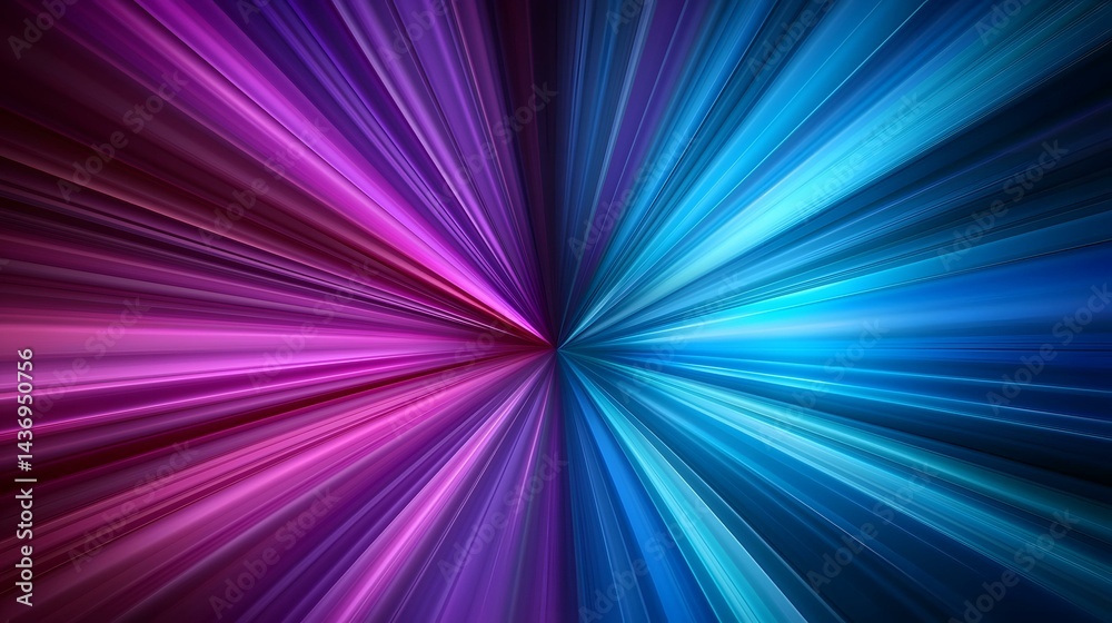 The image shows a vibrant abstract design featuring a central point from which streaks of purple and blue radiate outwards, creating a dynamic and energetic visual effect. The image shows a vibrant abstract design featuring a central point from which streaks of purple and blue radiate outwards, creating a dynamic and energetic visual effect.