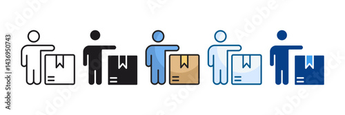 Supplier Icon Set Multiple Style Collection