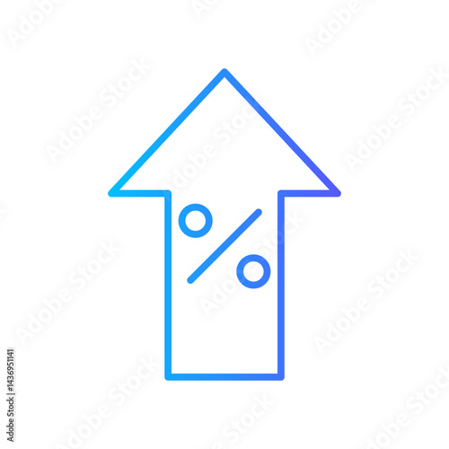 percentage gradient icon