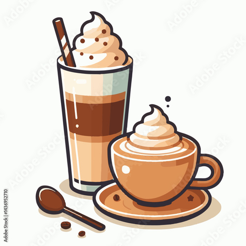 latte, drink, cafe, coffee, beverage, cup, milk, aroma, caffeine, hot, espresso, white, breakfast, cappuccino, background, mug, cream, brown, food, art, isolated, morning, design, fresh, foam, mocha, 