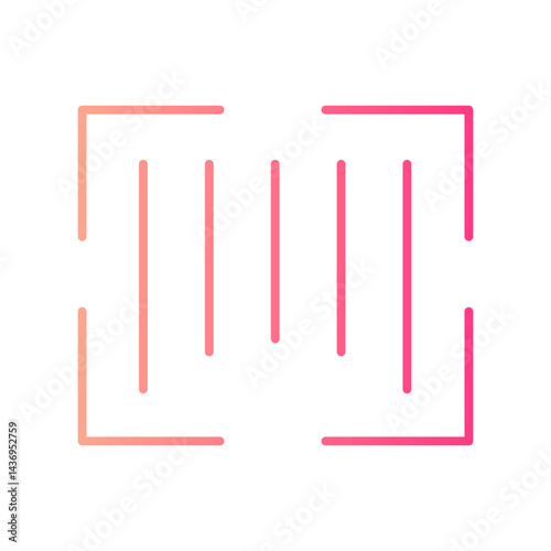 barcode gradient icon