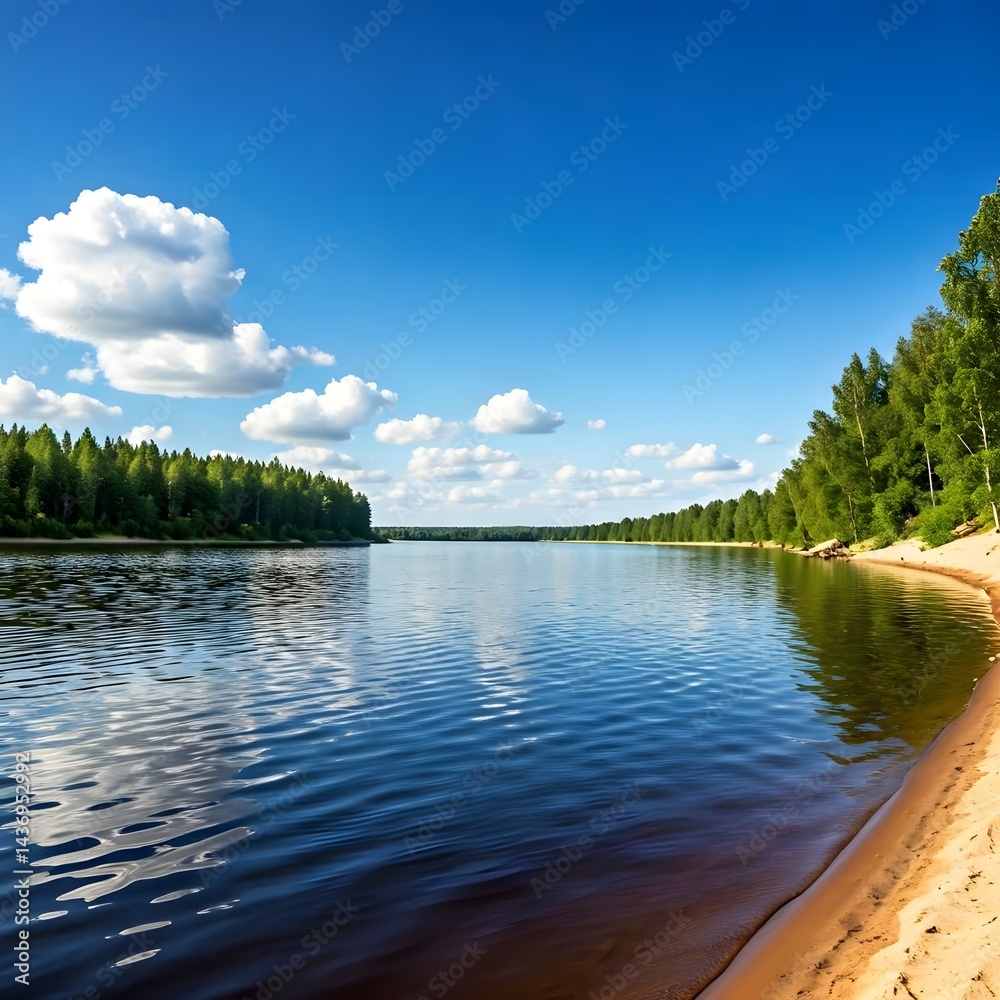 Fototapeta premium Stunning Dnieper River, Ukraine