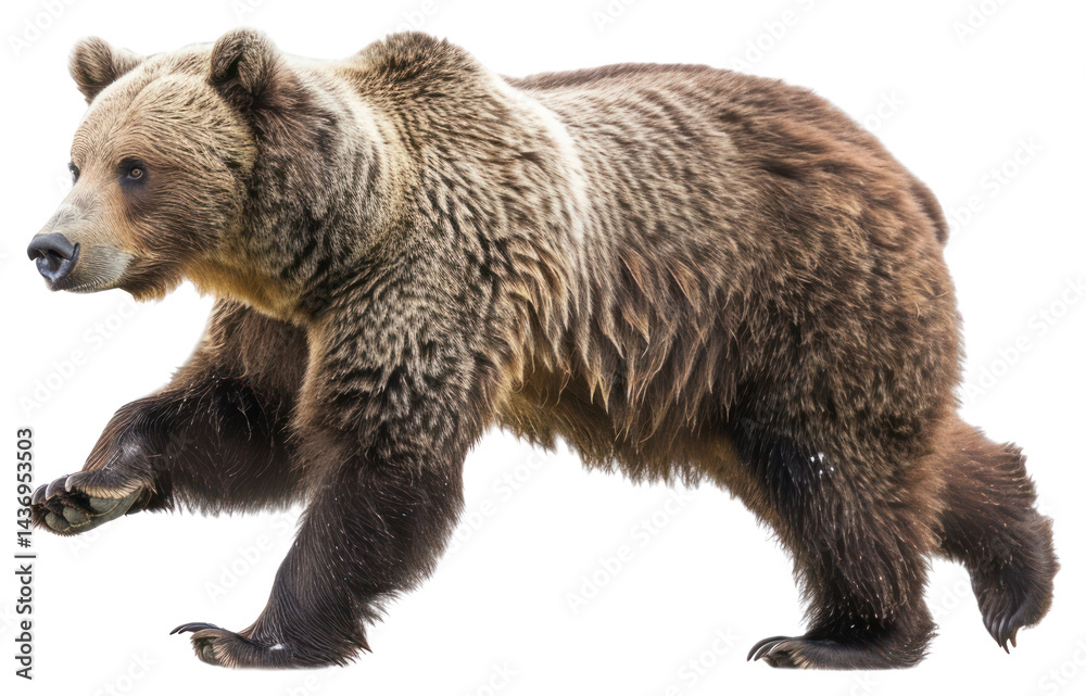 custom made wallpaper toronto digitalPNG Brown bear running background wildlife isolated.