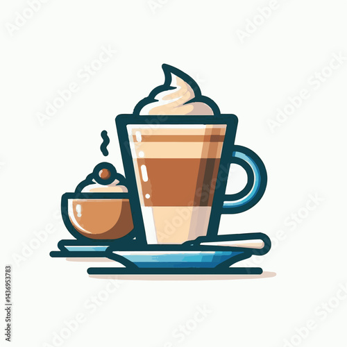 latte, drink, cafe, coffee, beverage, cup, milk, aroma, caffeine, hot, espresso, white, breakfast, cappuccino, background, mug, cream, brown, food, art, isolated, morning, design, fresh, foam, mocha, 