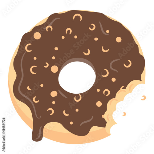 Wallpaper Mural Donut Illustration Torontodigital.ca