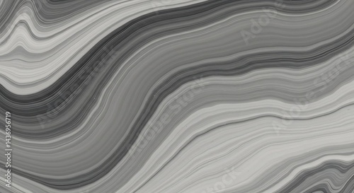 Liquid Stone Monochrome AI Generated