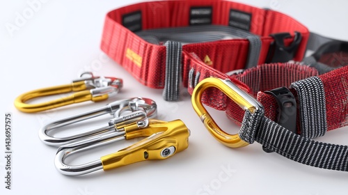 Ideal for adventure, climbing, or industrial safety themes.