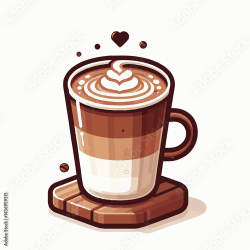 latte, drink, cafe, coffee, beverage, cup, milk, aroma, caffeine, hot, espresso, white, breakfast, cappuccino, background, mug, cream, brown, food, art, isolated, morning, design, fresh, foam, mocha, 