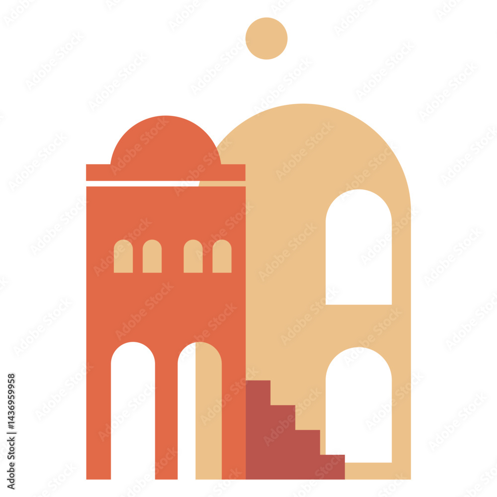 Fototapeta premium Boho Architecture