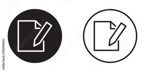 Edit text icon on white background