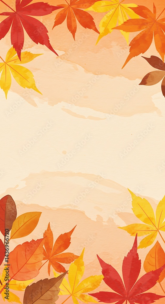 Obraz premium Autumn's Embrace AI Generated