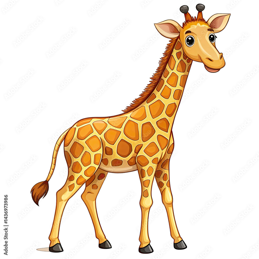 giraffe isolated on white giraffe isolated on white