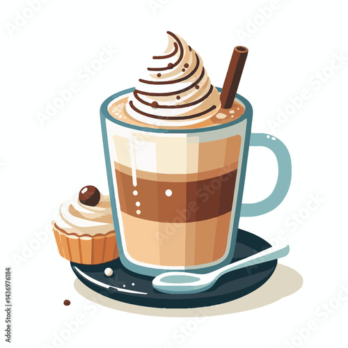latte, drink, cafe, coffee, beverage, cup, milk, aroma, caffeine, hot, espresso, white, breakfast, cappuccino, background, mug, cream, brown, food, art, isolated, morning, design, fresh, foam, mocha, 