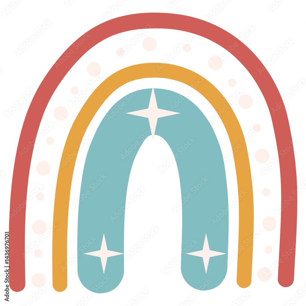 Obraz premium Boho Rainbow