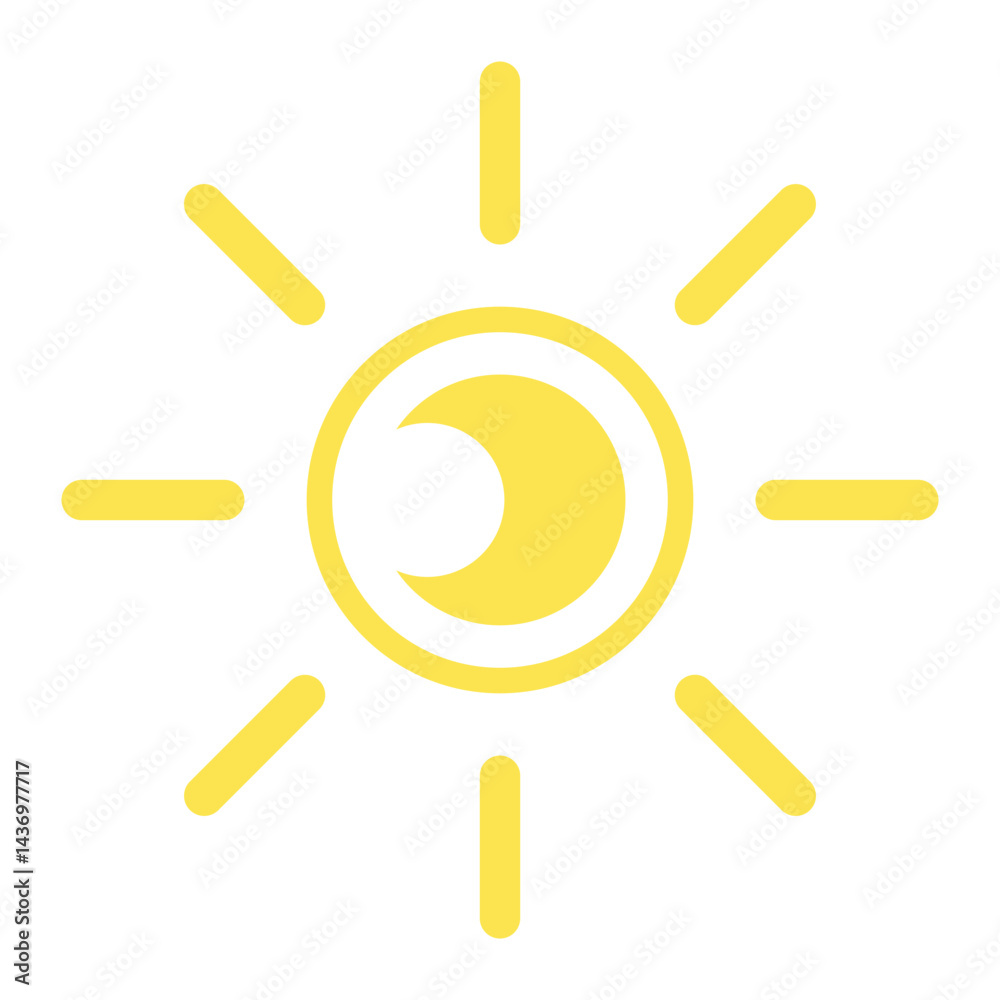 Sun Icon Element Sun Icon Element