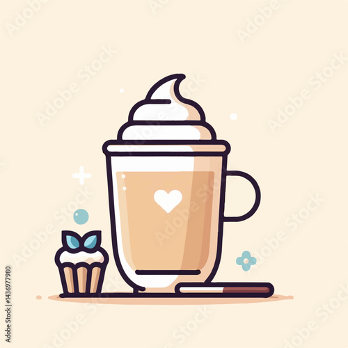 latte, drink, cafe, coffee, beverage, cup, milk, aroma, caffeine, hot, espresso, white, breakfast, cappuccino, background, mug, cream, brown, food, art, isolated, morning, design, fresh, foam, mocha, 
