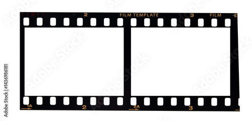 film strip isolated on space background.