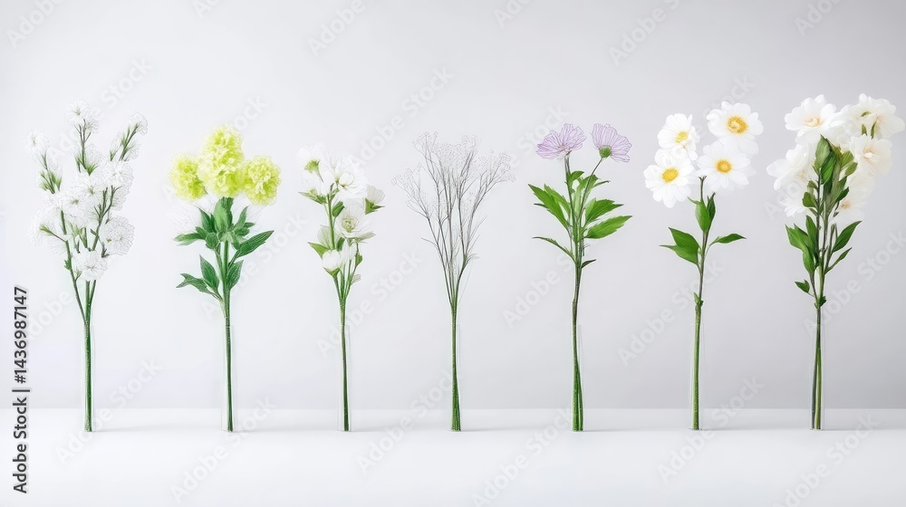Arrangement of various artificial flowers (1) Arrangement of various artificial flowers (1)