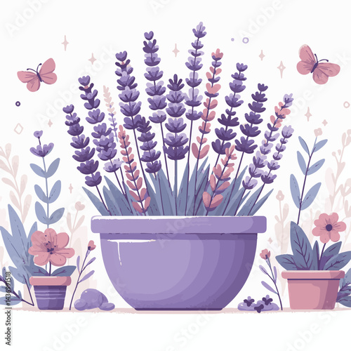 floral, nature, lavender, plant, design, flower, purple, background, blossom, isolated, bouquet, botanical, herbal, natural, herb, bloom, beauty, flora, art, vintage, violet, aroma, illustration, gard