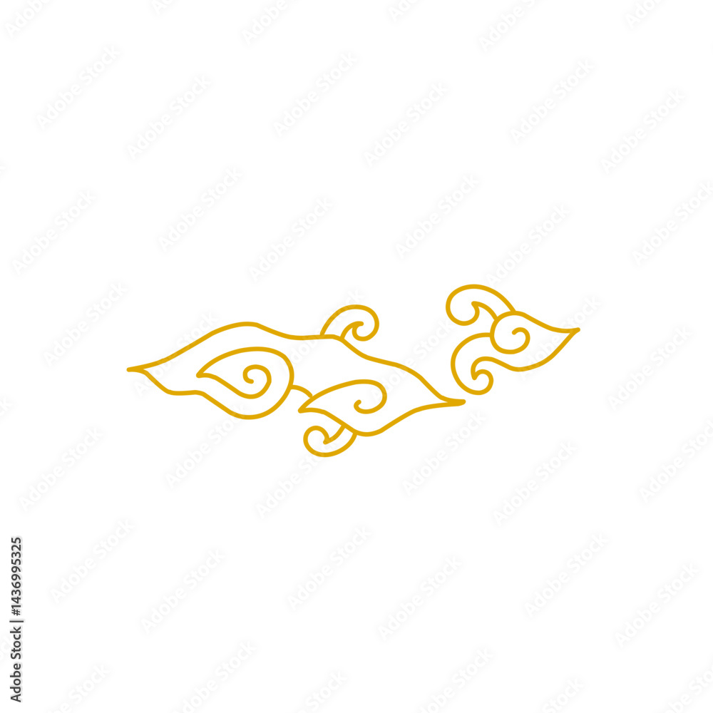 Fototapeta premium traditional mega mendung batik