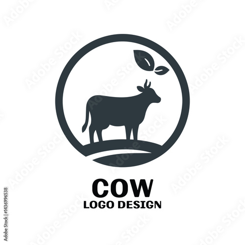 Cow Vector Logo Design
