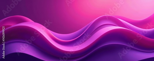 Wallpaper Mural Elegant wavy pattern in shades of purple and pink, fancy, ethereal, motion Torontodigital.ca