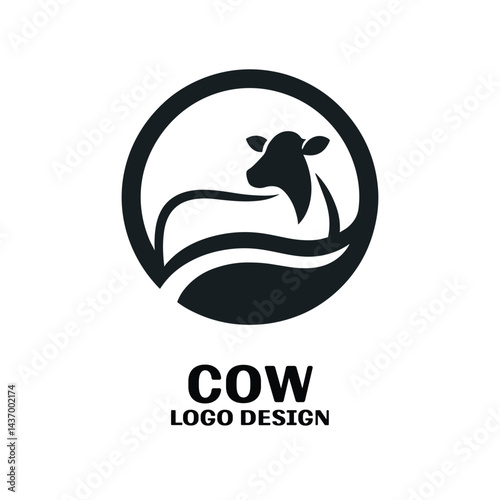 Cow Vector Logo Design