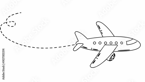 plane with line and blank for text  continuous one (3).eps