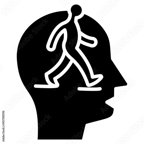 Conscious Walking Icon
